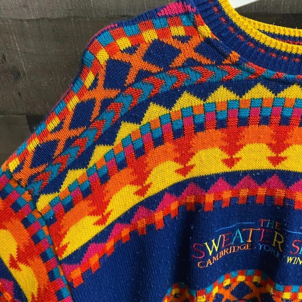 The Sweater Shop United Kingdom Scotland Esccose Men's Sweater Multi Sz L/XL - Picture 5 of 9